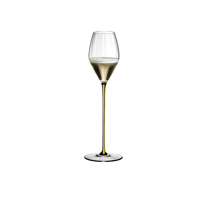 Бокал для шампанского 375 мл, желтая ножка, High Performance Riedel
