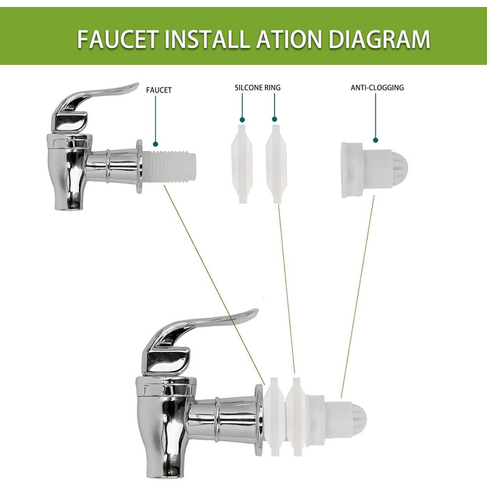 Набор из 2 стеклянных диспенсеров для напитков 4 л бамбуковых подставок Hisredsun