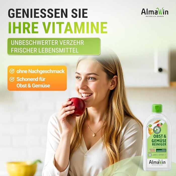Засоби для миття овочів та фруктів 5 x 500 мл AlmaWin
