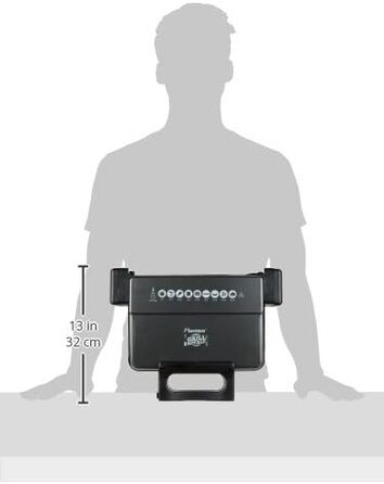 Сендвіч-контактний гриль Bestron з антипригарним покриттям 3-в-1, 900 Вт, (чорний, 33 x 23 см)