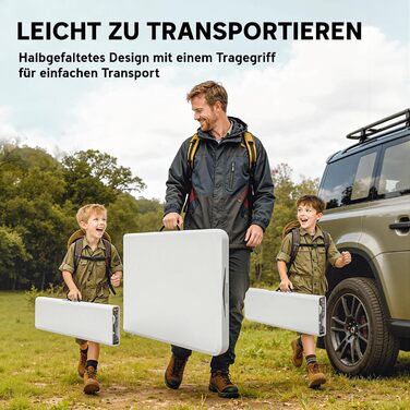 Складной кемпинговый стол из 2 лавки 180 x 74 x 74 см Outsunny