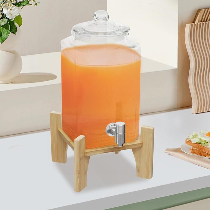 Скляний диспенсер для напоїв 5 л DHQCQL