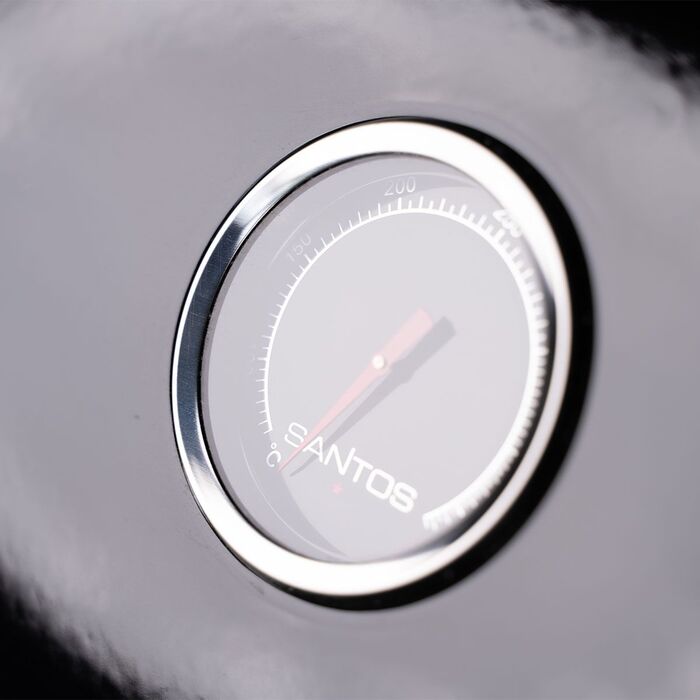 Газовый гриль SANTOS S-301 Black, с боковой горелкой, черный 900235 Код: 010949