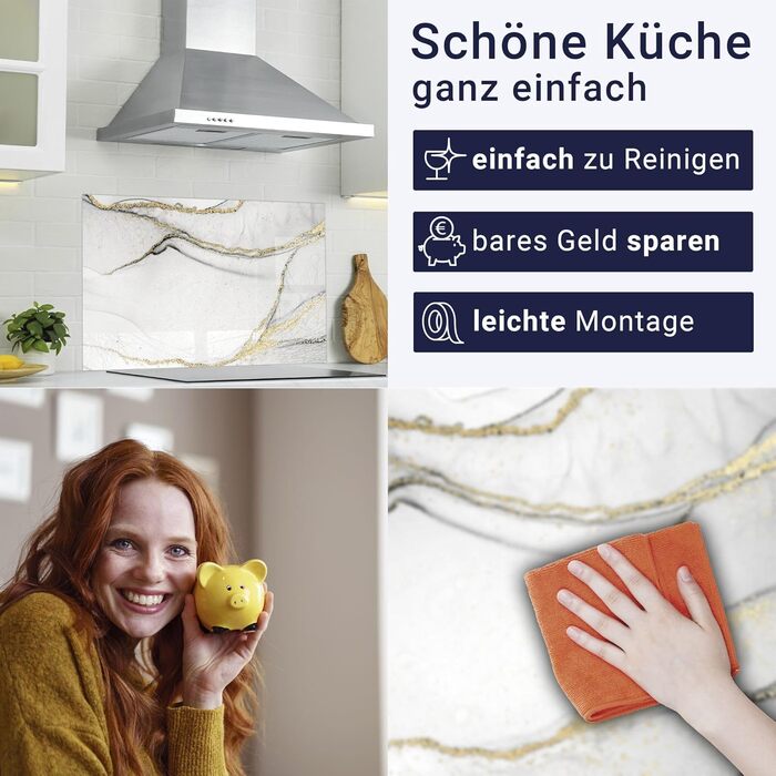 Кухонний фартух зі скла 60 х 40 см timalo