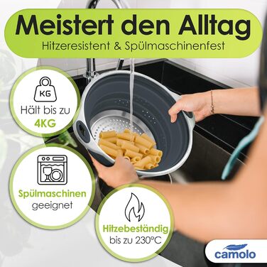 Сито для пасти з нержавіючої сталі та силікону camolo