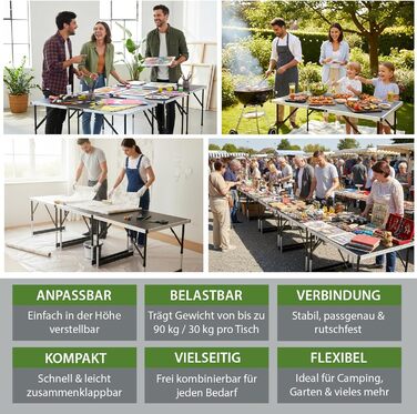 Комплект из 3 многофункциональных столов 100x60 см TRUTZHOLM