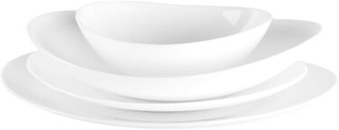 Набір посуду на 6 персон, 24 білих предмети KARACA