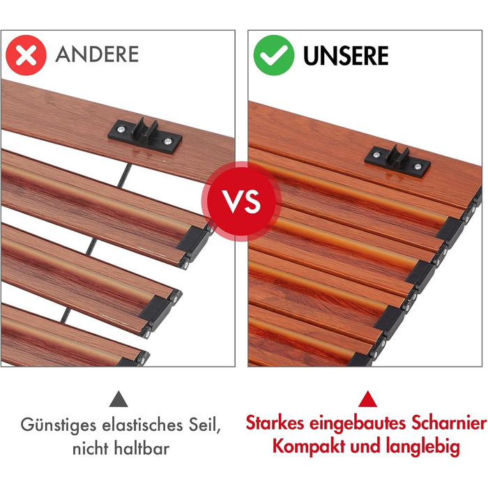 Складной походный стол для кемпинга коричневый Portal