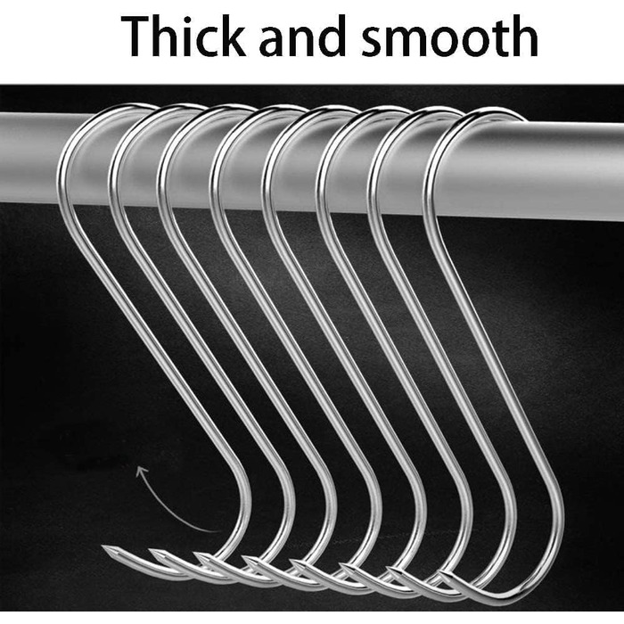 Набор из 20 крючков для мяса 15 см, нержавеющая сталь GYUEE