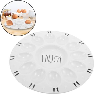 Керамічна підставка для фаршированих яєць для великодніх святкувань Cabilock