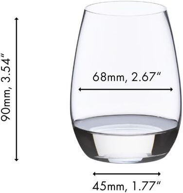 Набір з 2 келихів без ніжки для міцних напоїв 235 мл, O Wine Tumbler Riedel
