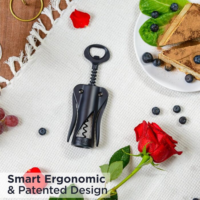 Професійний штопор-крило чорний Deiss