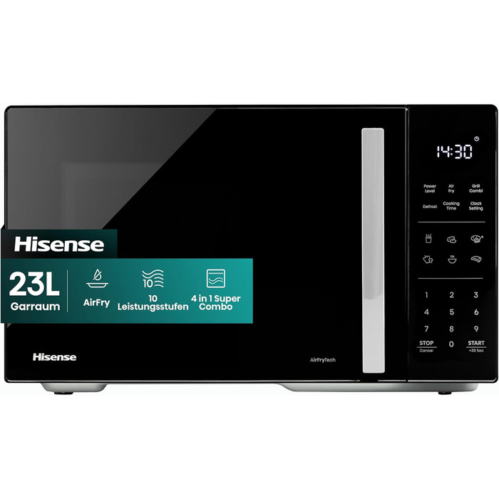 Микроволновая печь 23 л, 900 Вт черный H23MOBS5HC Hisense