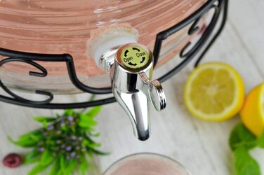 Диспенсер з металевим краном та підставкою 9 л Sendez