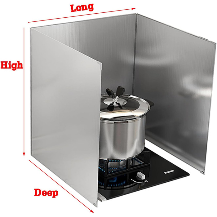 Захист від бризок з нержавіючої сталі для плити Tauzveok