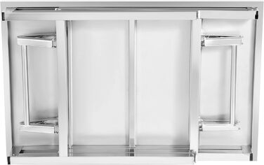 Складаний стіл з нержавіючої сталі 100 x 60 х 86 см FINEUNAN