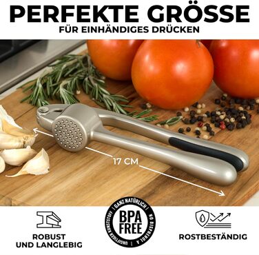 Кухонный пресс для чеснока с мягкой ручкой Zulay Kitchen