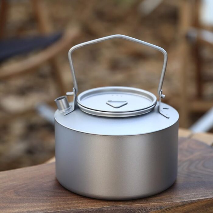 Титановый чайник для кемпинга 980 мл TIANHENGMart