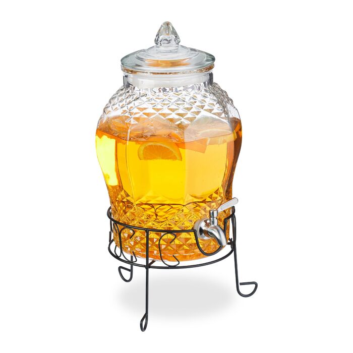 Диспенсер для напитков с стойкой 8 л Relaxdays