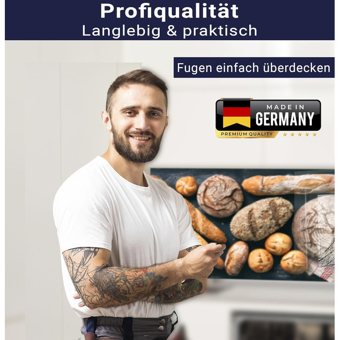 Кухонный фартук со стеклянным видом 280 х 58 см timalo