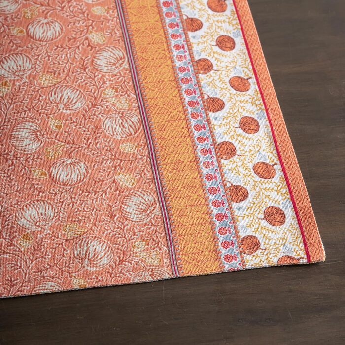 Бавовняні килимки для серветок, набір з 4 шт. , декоративні килимки для серветок, пасхальні килимки, що миються, для свят, вечерь, весни, літа (33 см x 48 см) (15 - Свято врожаю), 39Hermine 100