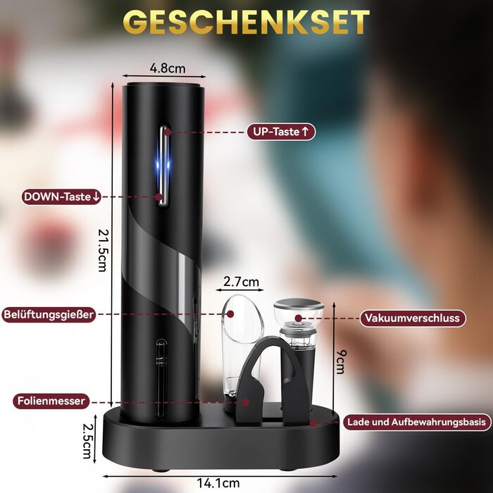 Набір для відкривання винних пляшок Hotec