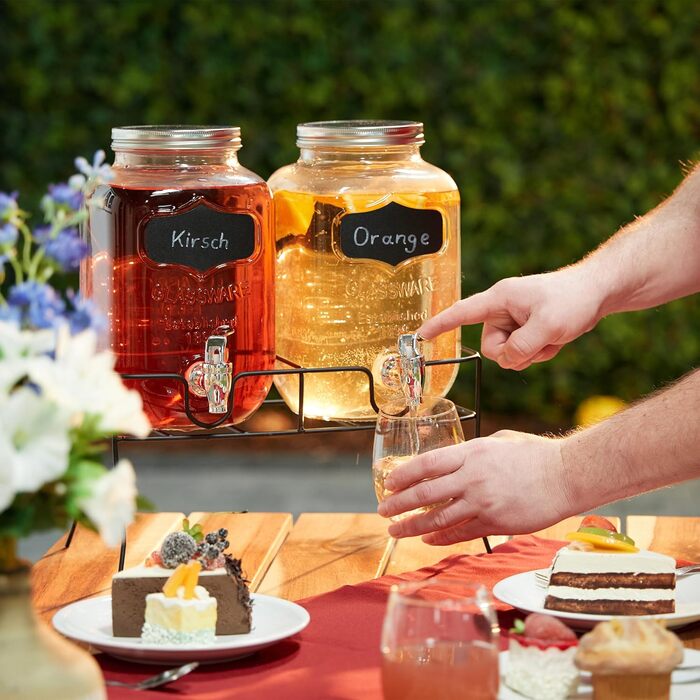 Набор диспенсеров для напитков 2 шт 4 л Relaxdays