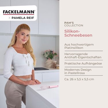 Силиконовый венчик 26 см, пастельно-розовый Pamela Reif Fackelmann