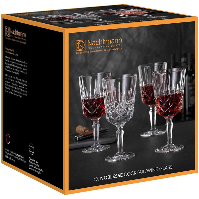 Набір келихів для коктейлів/вина 0,35 л, 4 предмети, Noblesse Nachtmann