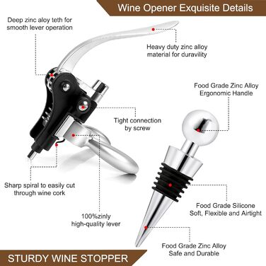 Набір сомельє преміумкласу з 11 аксесуарами для вина UCAMP