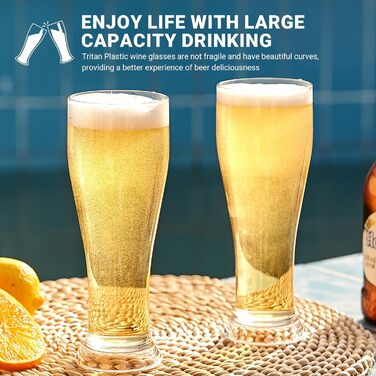 Набір склянок для пива 4 шт по 480 мл HAHASHOW