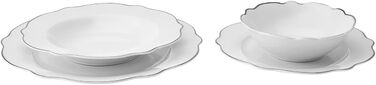 Фарфоровая посуда на 6 персон, 24 предмета KARACA