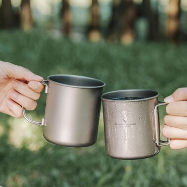 Титановая кружка с крышкой для кемпинга 450 мл Boundless Voyage