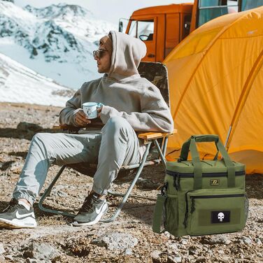 Тактична сумка для ланчу для чоловіків 12,3 л зелена Bunnychic