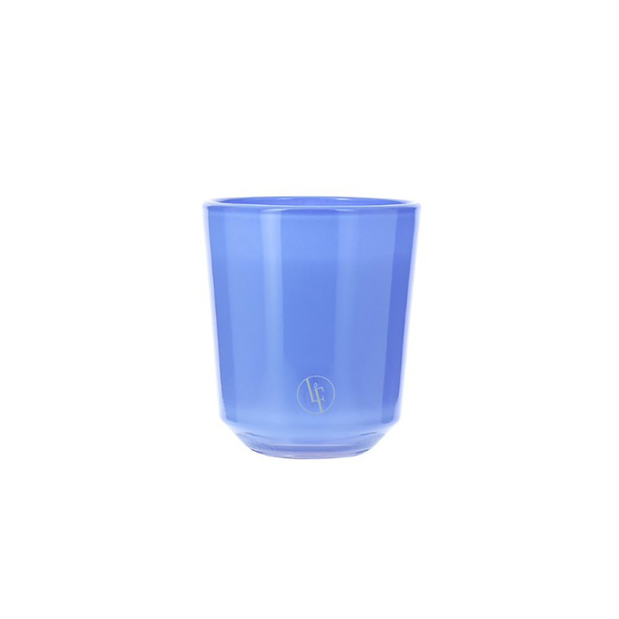 Набір міні-свічок у склянці Bougies La Française DUO, жовто-блакитні, 6 х 7 см, 70 г, 2 шт.