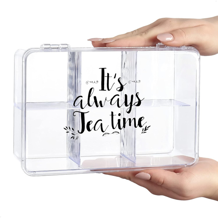 Органайзер для чайных пакетиков, 6 отделений, набор 2 предмета It's Always Teatime Com-Four