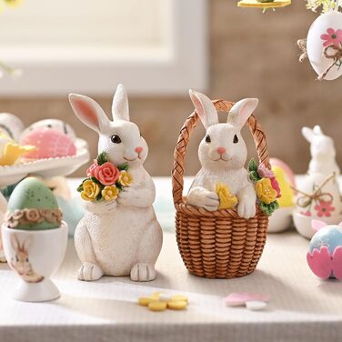 Набір із 2 пасхальних зайчиків 16 см Valery Madelyn