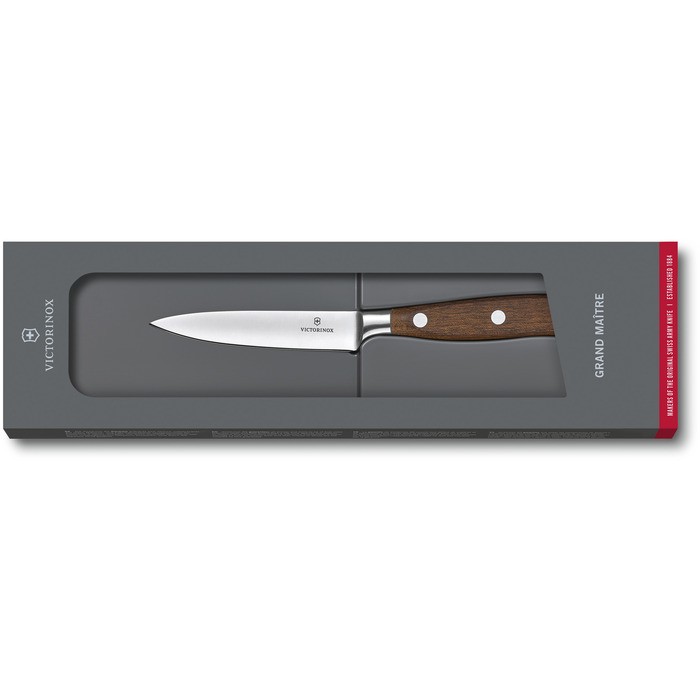 Кухонный нож Victorinox Grand Maitre Wood Кухонное лезвие 10см из дерева. с ручкой в подарочной упаковке.