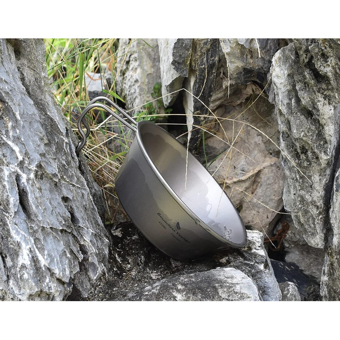 Безмежна подорож Титанова чаша Sierra Cup Outdoor Camping Backpackers Cup Легка компактна чашка з ручкою Ti1092T (450 мл 1 шт. )