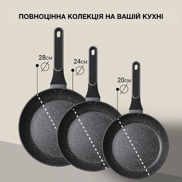 Сковорідка для смаження Fissman LAURA 24x4,9 см алюміній з антипригарним покриттям (14473)