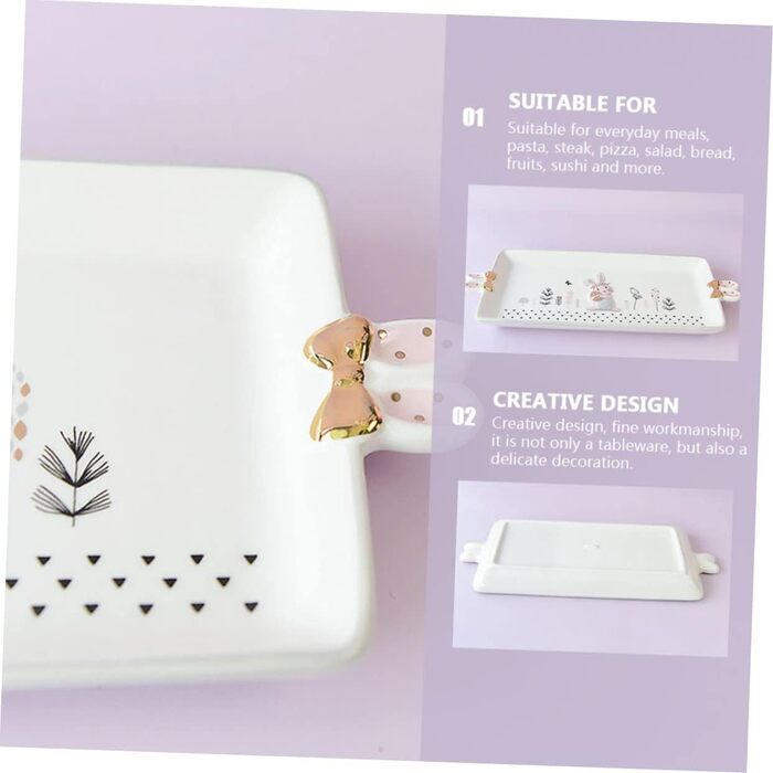 Керамічна сервірувальна тарілка до Великодня SOLUSTRE