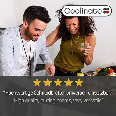 Набір обробних дощок Coolinato, 3 шт., різні розміри, антибактеріальні дошки з жолобком для збору рідини, 3 кольори для гігієнічного розділення продуктів (2 шт. зелені та червоні)