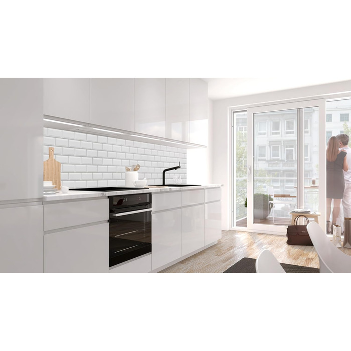 Кухонный фартук с глянцевым самоклеящимся покрытием 80 х 60 см StickerProfis