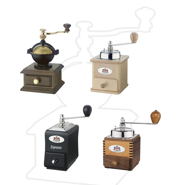Кавомолка Zassenhaus SANTIAGO , Кавомолка із загартованої сталі , Ручна кавомолка з ручним рукояткою , Забезпечує точний і рівномірний помел , Зберігає аромати кави