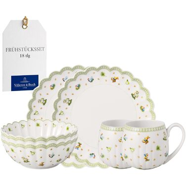 Набір столового посуду для сніданку на 6 персон, 18 предметів Easter Delight Villeroy & Boch