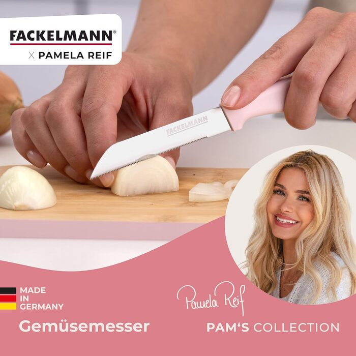 Нож для овощей 12 см, розовый Pamela Reif Fackelmann
