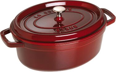 Чавунна жаровня/кокот STAUB, овал 6,7 л, (29 см, Grenadine)