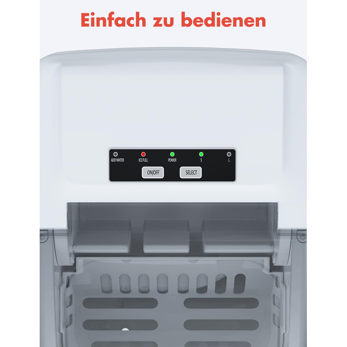 Льдогенератор 1,2 л 95 Вт белый KitchenBrothers