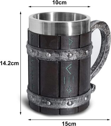 Термокружка для пива 550 мл Viking Rune VOSSOT