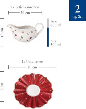 Соусник 500 мл с блюдцем Toy's Delight Villeroy & Boch